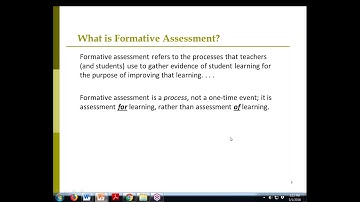 Incorporating Formative Assessment Into Lesson Planning