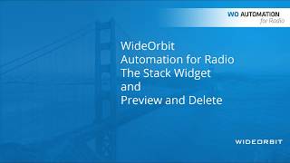Wide Orbit Radio Automation Manual