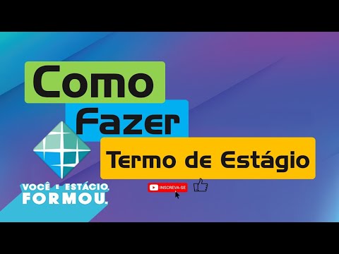 Como Fazer Termo de Estágio