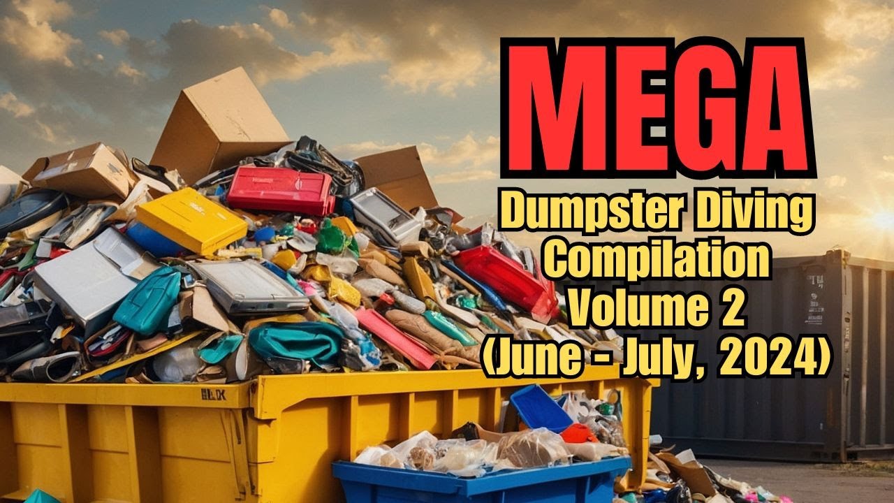 Dumpster Diving Video Compilation 2024 June-July 2024!  Dumpster Diving Jackpot Haul Highlights!