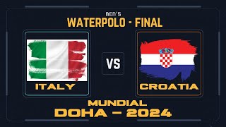 Waterpolo Final Mundial Masculino 2024 ITALY - CROATIA