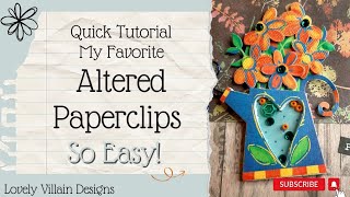 OUR FAVORITE way to make HIDDEN PAPERCLIPS! Very EASY! #junkjournal #paperclips #howto