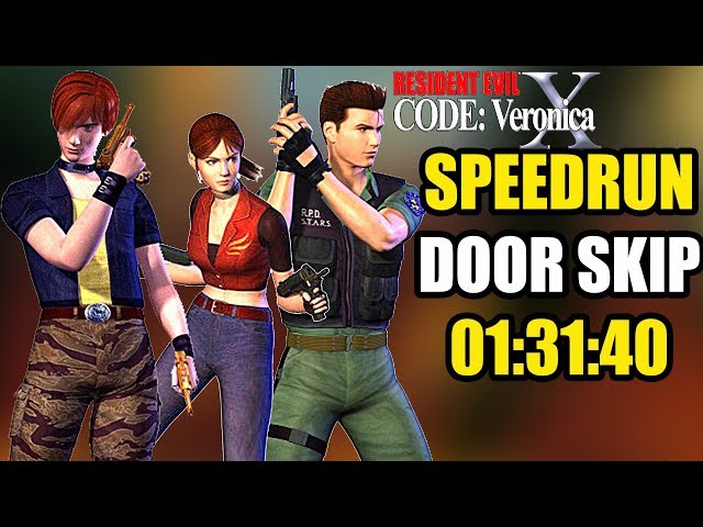 RESIDENT EVIL : Code Verônica SPEEDRUN IN 01:31:40 [DOOR SKIP] 