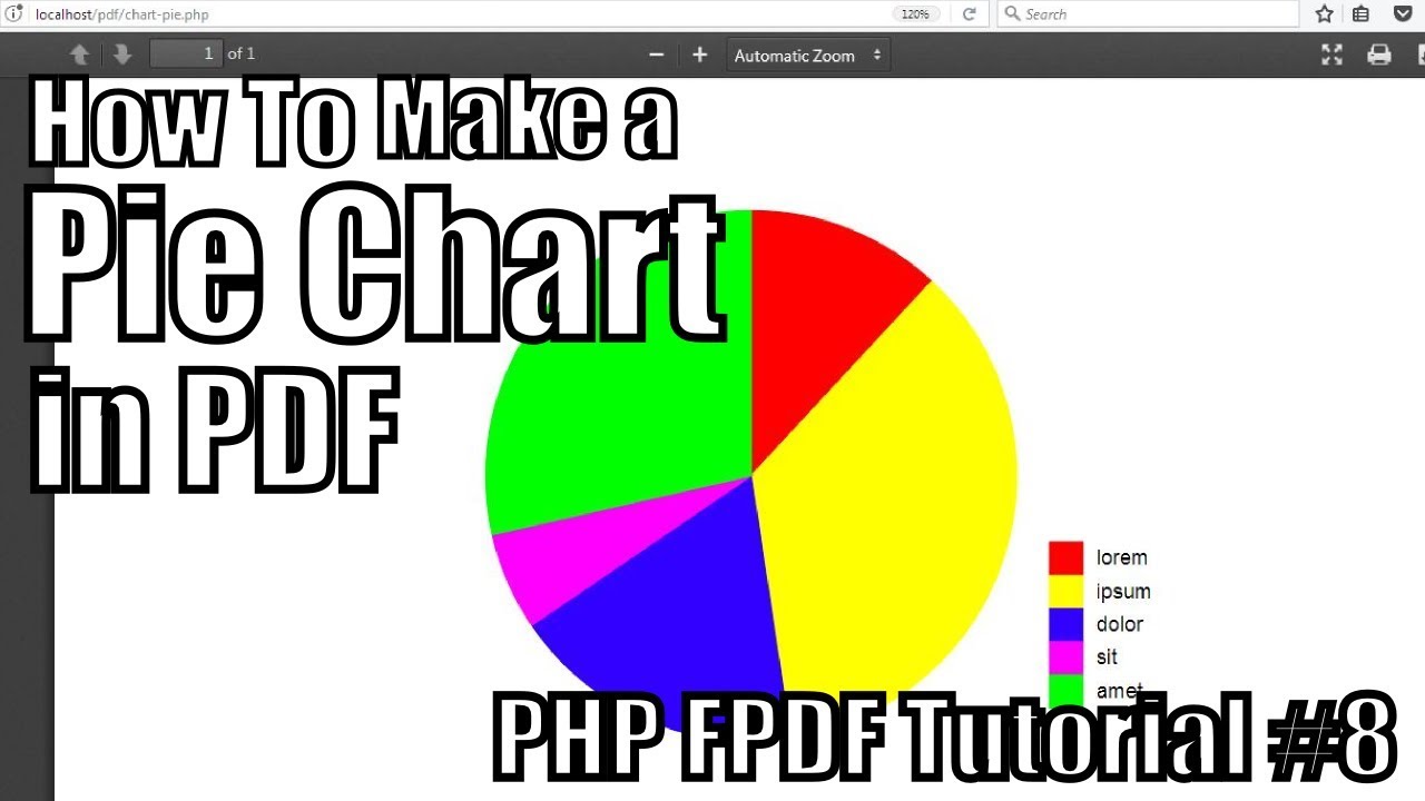 fpdf php  New  Làm thế nào để tạo một biểu đồ hình tròn trong PDF. Hướng dẫn PHP FPDF # 8