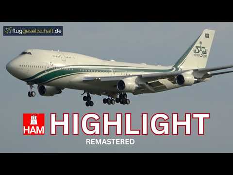 Remastered: Saudia VIP Jumbo-Jet | Boeing 747-4J6 | Hamburg Airport | reg. HZ-WBT7