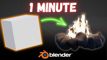 Create Fire in Blender in 1 Minute!