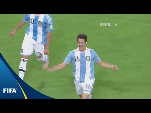 Argentina keep knocking for three goals