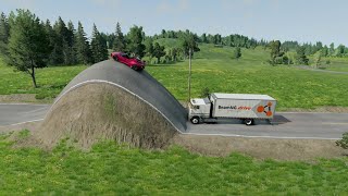 Cars vs Giant Bulge car crashes Beamng drive | BeamNG 70