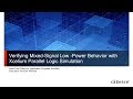 Verifying Mixed-Signal Low-Power Behavior with Xcelium Simulation