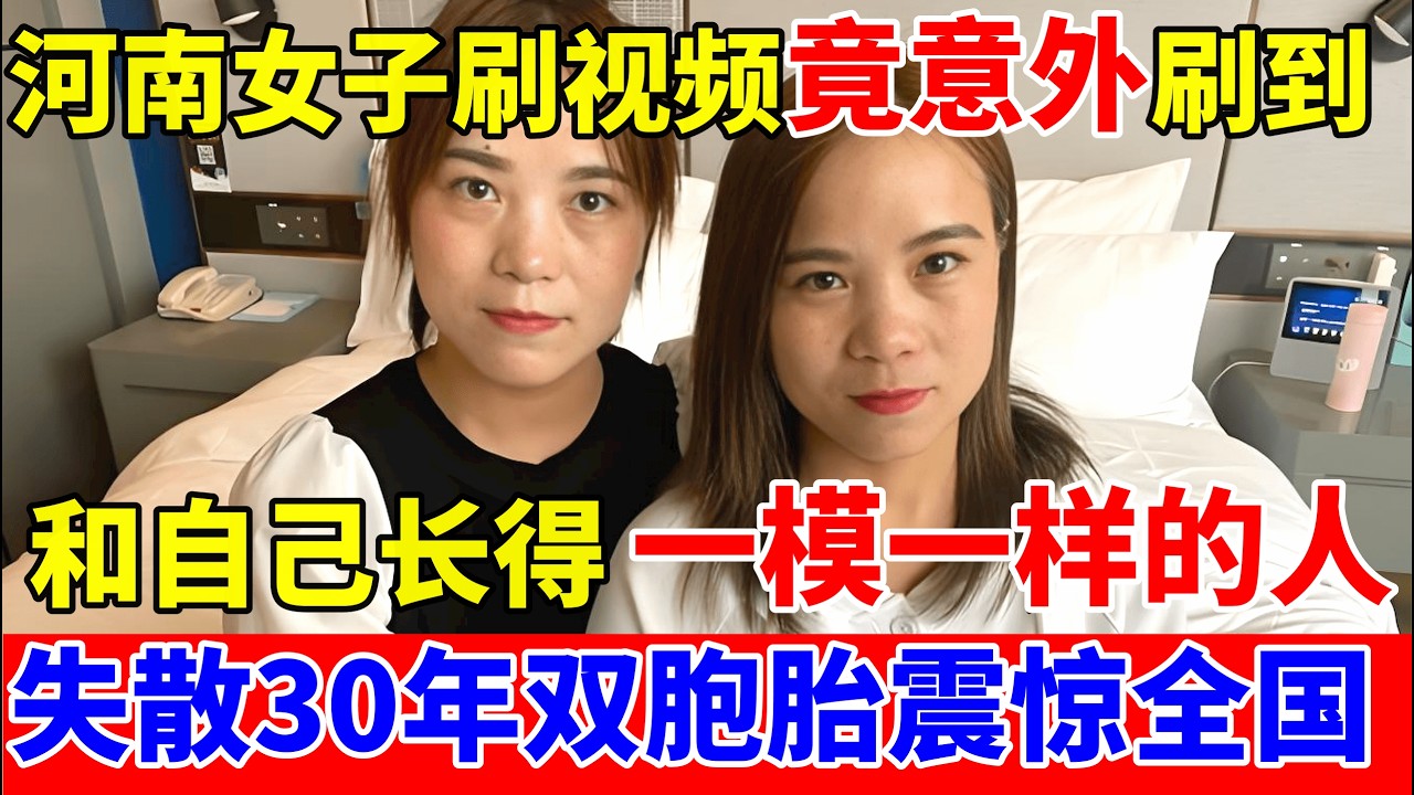 河南女子刷视频,竟意外刷到一个和自己长得 一模一样的人,DNA鉴定结果竟是双胞胎,轰动全国！【人间真情录】