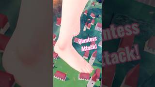 Himawari is invading a little town 🤯#tallgirl #giantess #feet #sizedifference #koikatsu