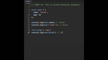 Dot vs Bracket Notation in JavaScript! 🔥 #javascript #coding