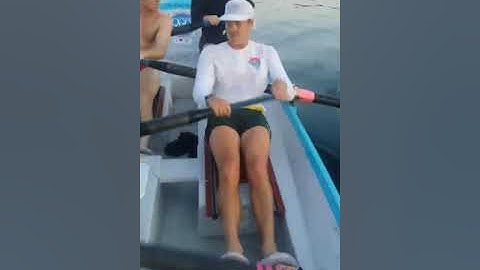 Randall Foils attached - DD3 Vortex prototype Surfboat oars