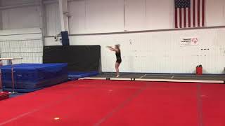 Hannah Burke level 10 training video front layout front 2/2 twist