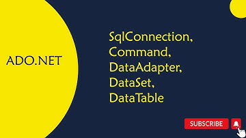 ADO.Net-1 : SqlConnection,Command,DataAdapter,Dataset,DataTable in C# in Telugu Step by Step