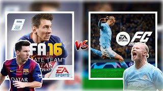 FIFA MOBILE 16 Vs EA SPORTS FC MOBILE 24 COMPARISON: GRAPHICS, ANIMATION, CELEBRATIONS... screenshot 2