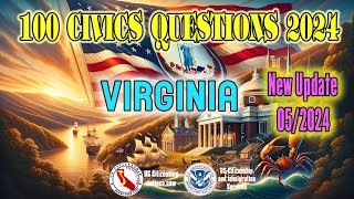 100 Civics Questions for US Citizenship Test 2024 - Virginia