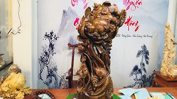 Tượng PHẬT Di LẶC toạ hoa sen gỗ bách xanh - Giới Thiệu - Báo Giá XƯỞNG tượng NGUYỄN hỒNG