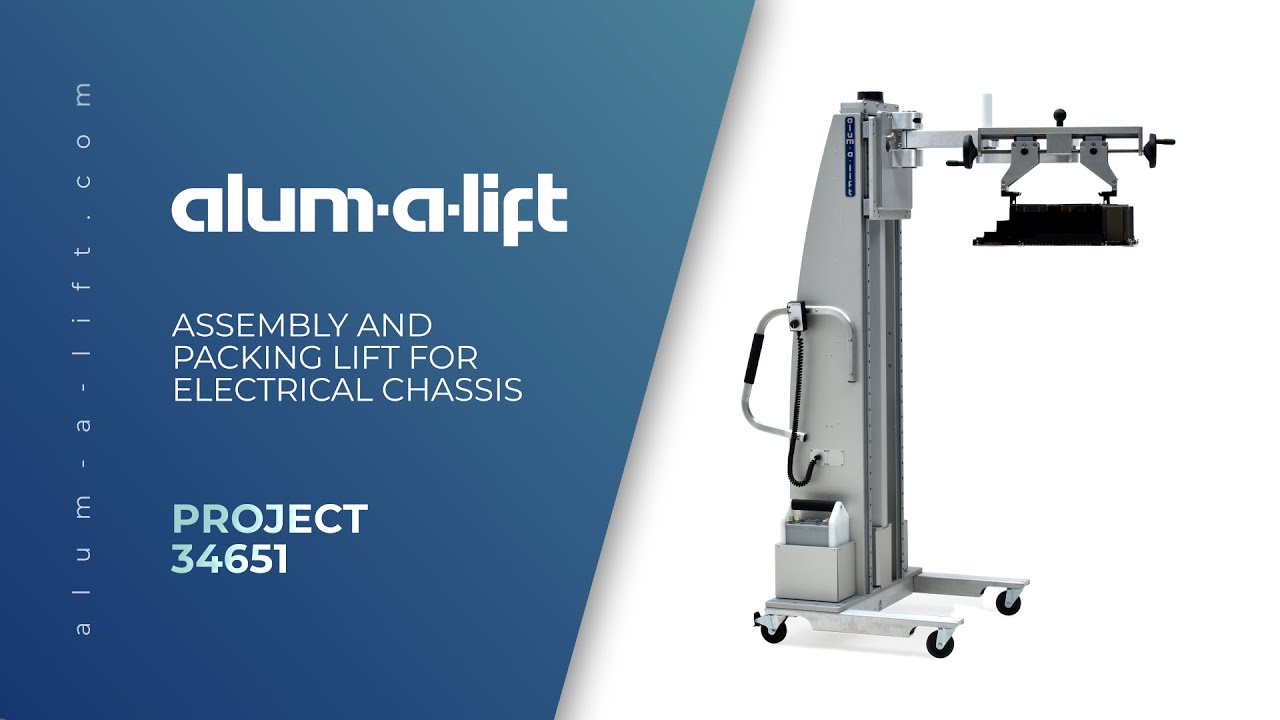 Assembly and Packing Lift for Electrical Chassis | Alum-a-Lift 34651 ...