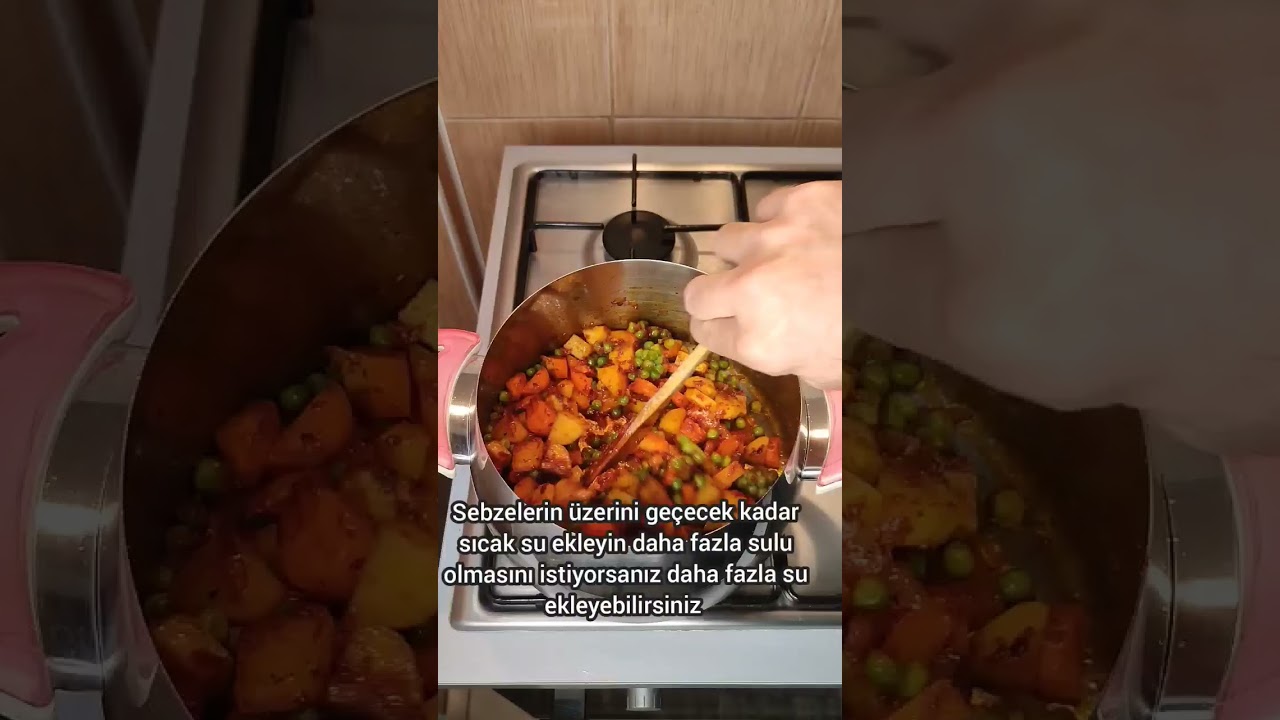 Patatesli Bezelye Yemeği Tarifi Patates sulusu #yemek
