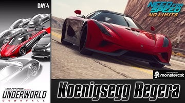 Need For Speed No Limits: Koenigsegg Regera | Underworld Downfall (Day 4 - Diversion)