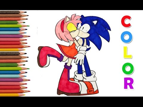 Sonic Boom Coloring Pages New Amy Love Sonic Coloring Book Sonic The Hedgehog For Children Youtube