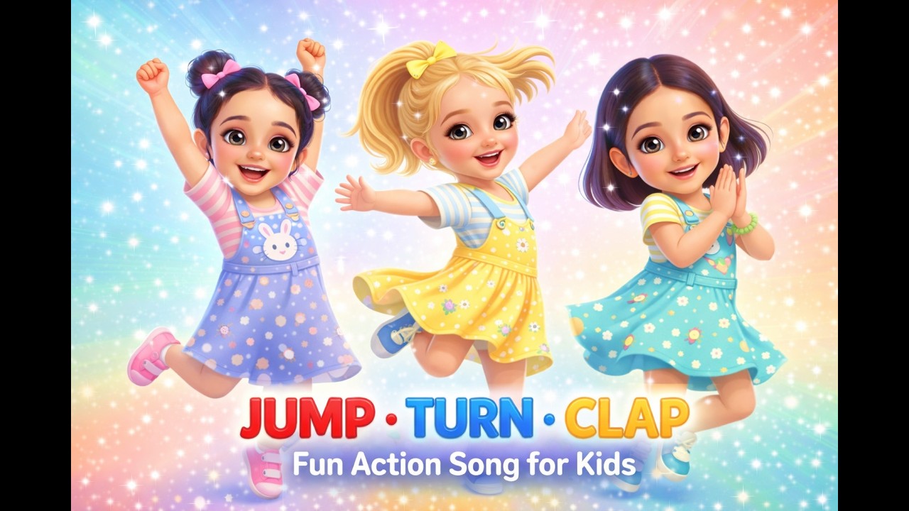 Jump, Turn, Clap!  Fun Action Song for Kids
