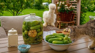 Fermenting Cucumbers, Ducks and a Cat Hunt –Ukrainian Family Life in Polish Countryside [No Talking]