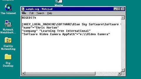 Windows User Interface Tips 3 - Create Master REG File w/Registry Settings