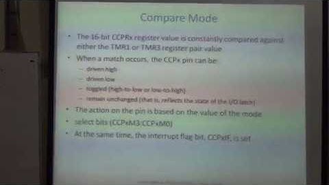 PIC (PIC18F4550) CCP Module & Communication Interfaces, Microprocessor based Systems Lec 19/28