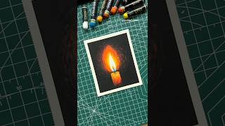 Easy Candle Drawing with Oil Pastels (Re-upload)