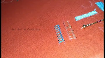 Buttonhole stitch in aari for beginners Tutorial - 7 in tamil | Buttonhole in Aari/maggam work