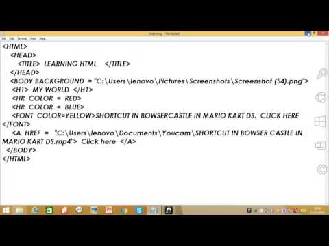 HOW TO ADD VIDEO IN HTML IN NOTEPAD(DIFFERENT FROM ALL VIDEOS