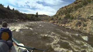Running Trestle Rapid on the Eagle River near Vail, CO Trestle Rapid Eagle River