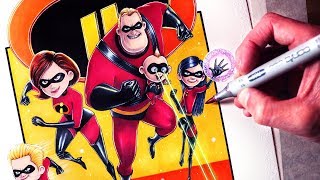Let's Draw INCREDIBLES 2 - FAN ART FRIDAY