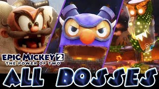 Epic Mickey 2: The Power of Two All Bosses | Boss Fights  (PS3, Wii, X360)