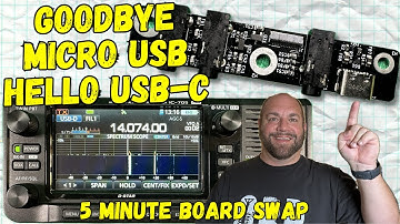 5 Minute Icom 705 Upgrade To USB-C With This Simple Board Swap