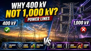 Why Power Lines Use 400 kV, Not 1,000 kV?