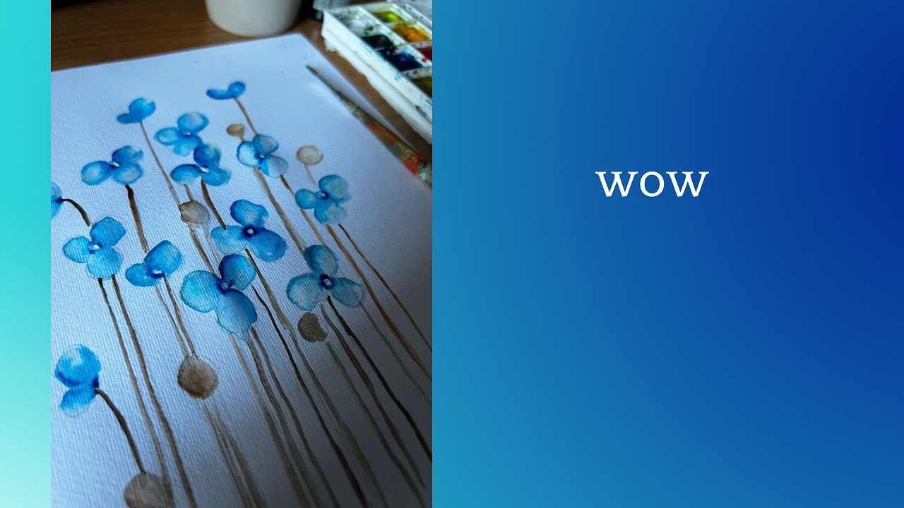 Flowers Watercolor Painting Easy painting YouTube