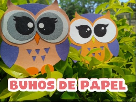 Búhos De Papel Diy Youtube