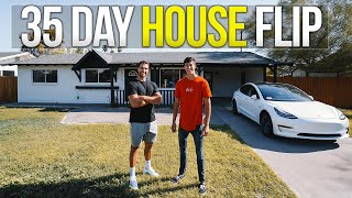 HOW WE FLIPPED ONE OF OUR FIRST HOUSES IN 35 DAYS
