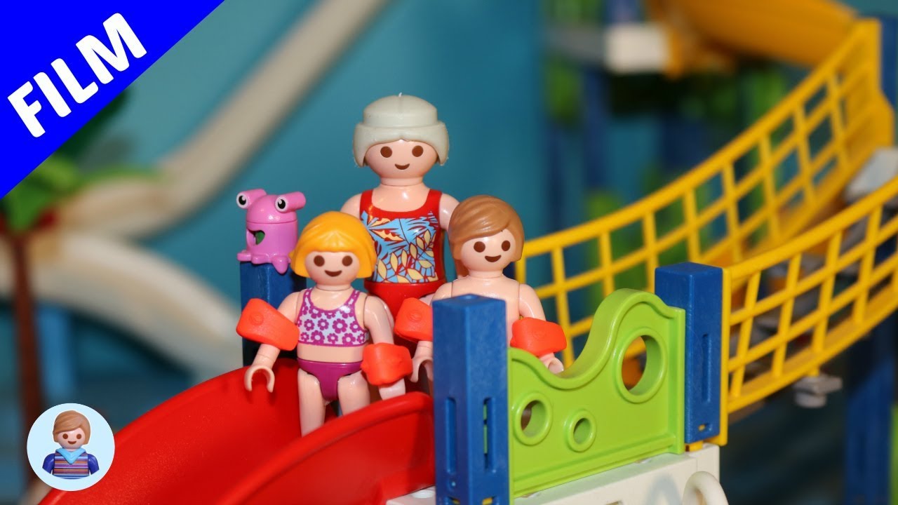Playmobil Film deutsch - Wettrutschen Wettbewerb im Aquapark - Playmogeschichten