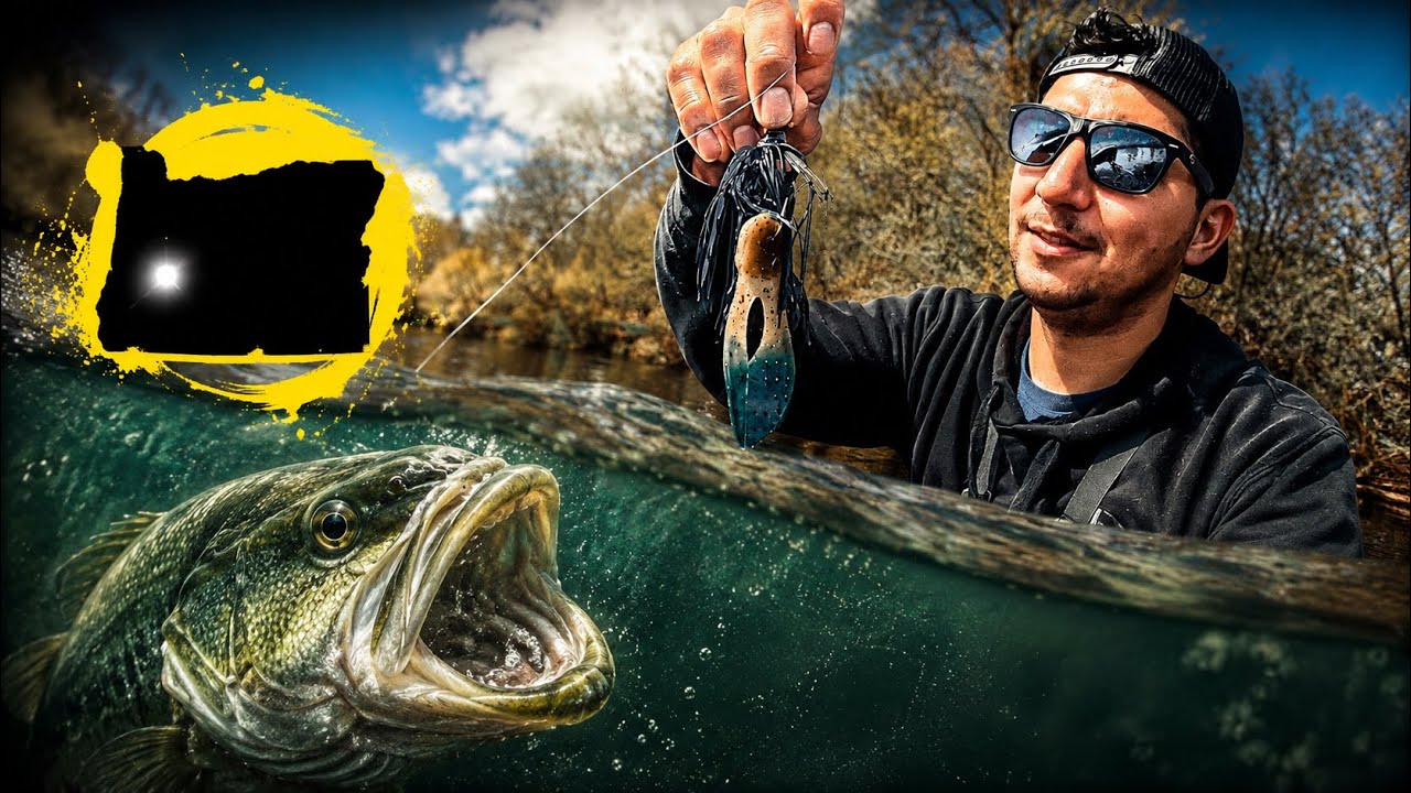 Let's Go Jigging For Oregon Largemouth Bass #fishing