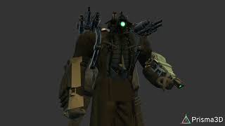 upgraded titan cameraman download in prisma 3d| link in description