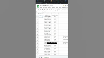 cara cepat membuat baris nomor urut di google sheets