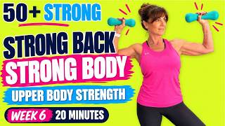 20 MIN UPPER BODY WORKOUT FOR WOMEN OVER 50 💪 | Arms, Shoulders & Back | Dumbbells