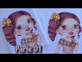 PINTURA DE BONECA NO PANO DE PRATO - APOSTILA 18 - ROGÉRIO RODGER - parte 01