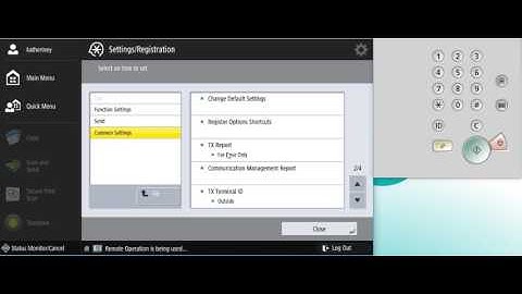 How to Turn off TX Report