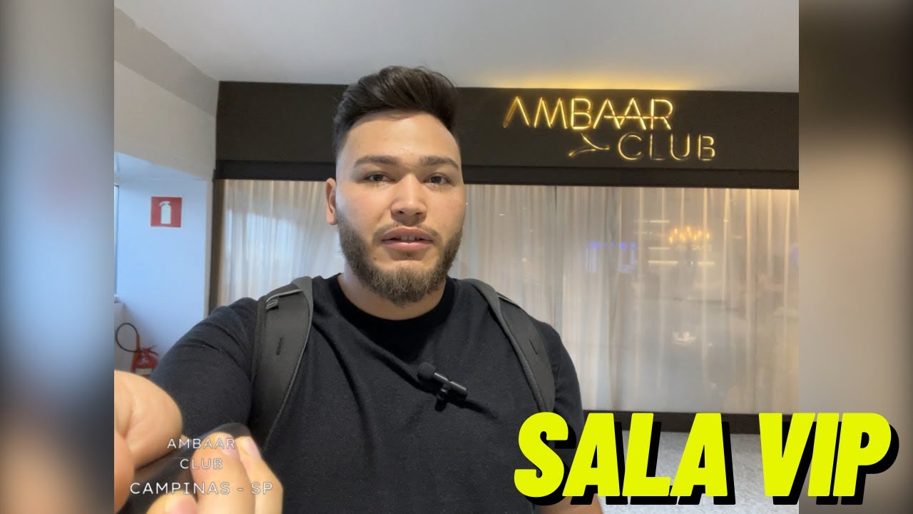 Como é a Sala vip AMBAAR Club no aeroporto de Campinas/SP (VIRACOPOS)