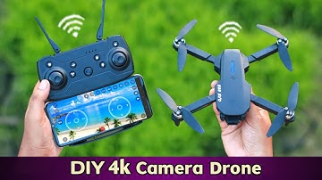 Cheap DIY 4K Drone Unboxing & Review | Real World Flight Test - DIY quadcopter